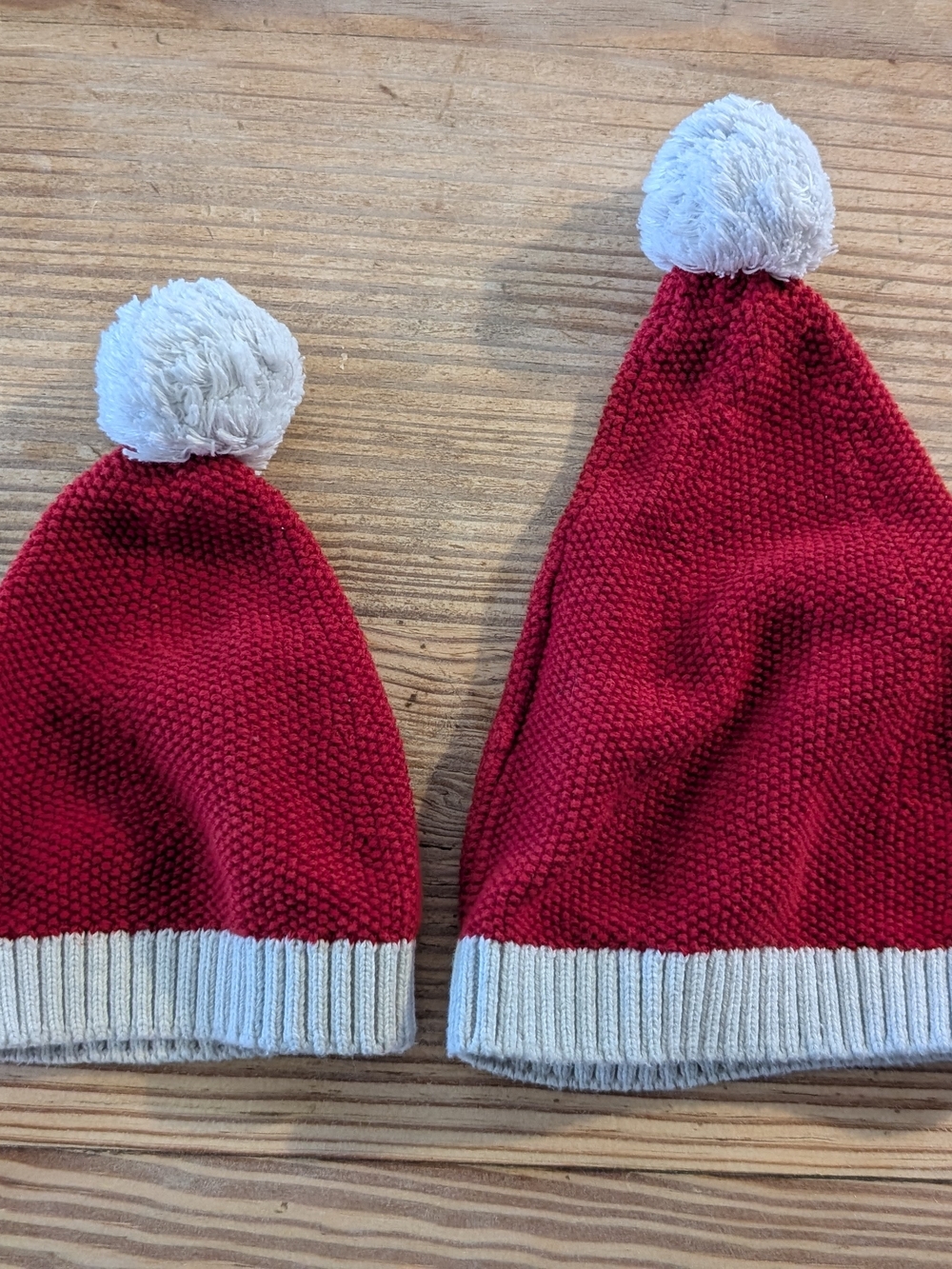 Carter's Red Knit Pom Beanie with Cream Pom and Trim